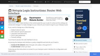 Netopia Login: How to Access the Router Settings | RouterReset