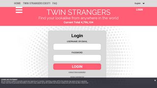 Login - find my look-a-like, my face double, doppelganger or my face ...