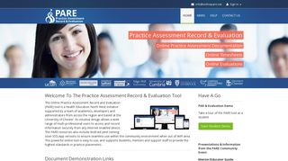 OnlinePARE.net - Practice Assessment Record and Evaluation