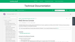 NetQ Service Console - Cumulus NetQ 1.4.1 - Cumulus Networks