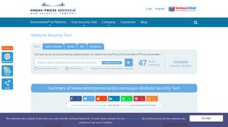 WebScan of www.netresponse.cardiocom.va.gov - High-Tech Bridge