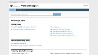 Support : Premium Support - Netsanity