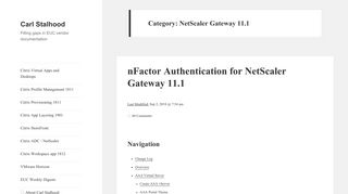 NetScaler Gateway 11.1 – Carl Stalhood