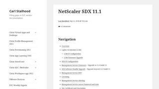 NetScaler SDX 11.1 – Carl Stalhood