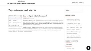 netscape mail sign in Archives - Mail.aol.com