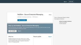 NetSfere - Secure Enterprise Messaging | LinkedIn