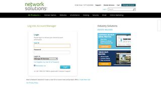 Manage your Network Solutions Account