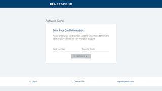 Card Activation - mynetspend.com