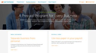 Business Prepaid Cards | Netspend Prepaid Debit Cards