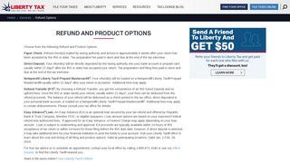 Refund Options | Liberty Tax Service®
