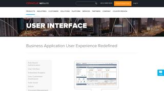 User Interface - NetSuite Australia