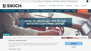 How to Grant Access to the NetSuite Customer Center - Sikich