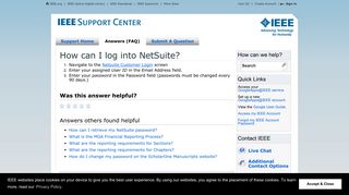 How can I log into NetSuite? - IEEE Support Center
