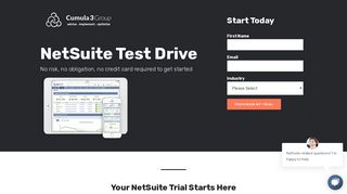 NetSuite Test Drive - Cumula 3 Group