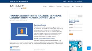 NetSuite Customer Center vs My Account vs Premium Customer ...