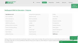 NetSupport DNA for Education - Features summary