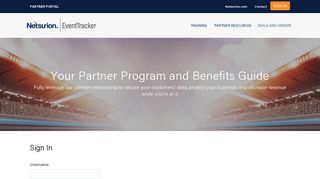 EventTracker Partner Portal | EventTracker