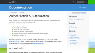 Authentication & Authorization | Nette Framework