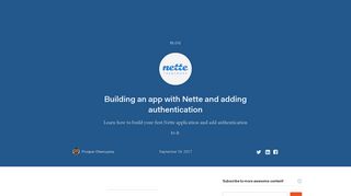 Building an app with Nette and adding authentication - Auth0