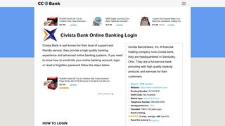 Civista Bank Online Banking Login - CC Bank