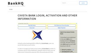 Civista Bank Login | Activation | Recovery - BankHQ.org