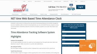 NET time Web Based Time Attendance Clock - Einstein HR, Inc