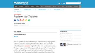 Review: NetTrekker | Macworld