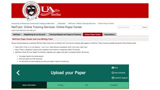Online Paper Center - NetTutor: Online Tutoring Services - LibGuides ...
