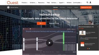 NetVault Backup: Enterprise Backup and Restore Solution