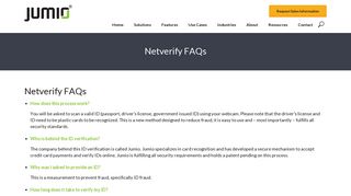 Netverify FAQs - Jumio