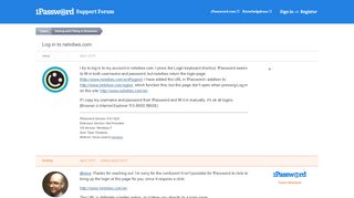 Log in to netvibes.com — 1Password Forum