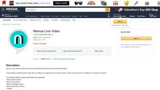 Amazon.com: Netvue Live Video: Alexa Skills