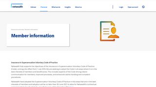 netwealth - Member information