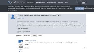 Network accounts are not available, but they are..... | Discussion | Jamf ...