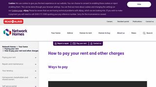 How to pay your rent and other charges | Network Homes