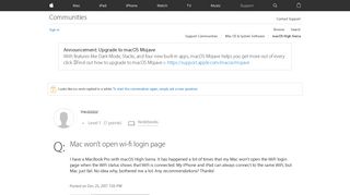 Mac won't open wi-fi login page - Apple Community - Apple Discussions