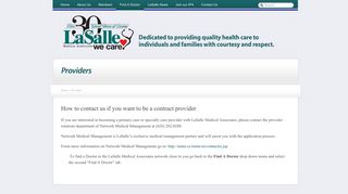 Providers ‹ Lasalle Medical Associates