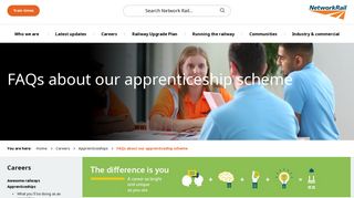 FAQs about our apprenticeship scheme – Network Rail