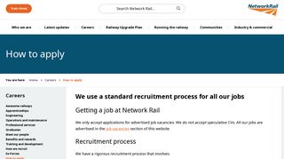 How to apply – Network Rail