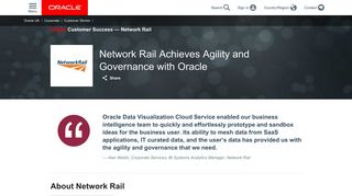 Network Rail Achieves Agility and Governance with Oracle | Oracle ...