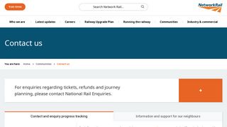 Contact us – Network Rail