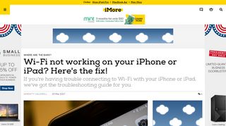 Wi-Fi not working on your iPhone or iPad? Here's the fix! | iMore