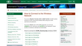 How to Connect to the Wireless Network – Community College of ...