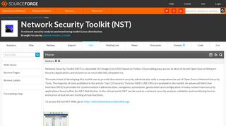 Network Security Toolkit (NST) / Wiki / Home - SourceForge