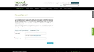 Manage Your Account | Network Solutions