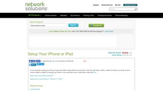 Setup Your iPhone or iPad - Network Solutions
