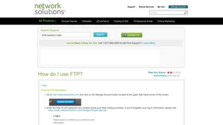How do I use FTP? - Network Solutions