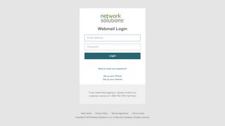 E-mail Login - network solutions webmail