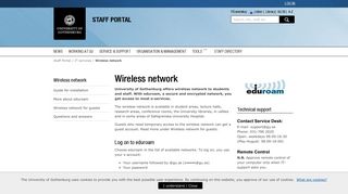 Wireless network – Staff Portal - University of Gothenburg