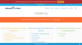 Contact Us | Network for Good